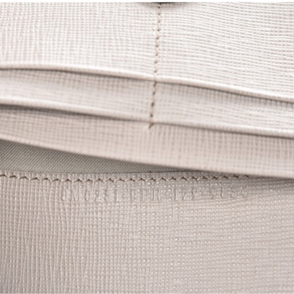 FENDI Vitello Elite Flowerland Continental Wallet Grigio Polvere - Picture 6 of 6